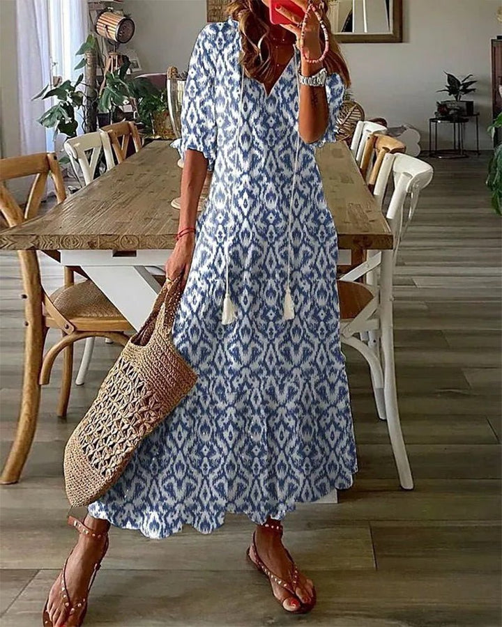 Deborah | Printed Midi Dress