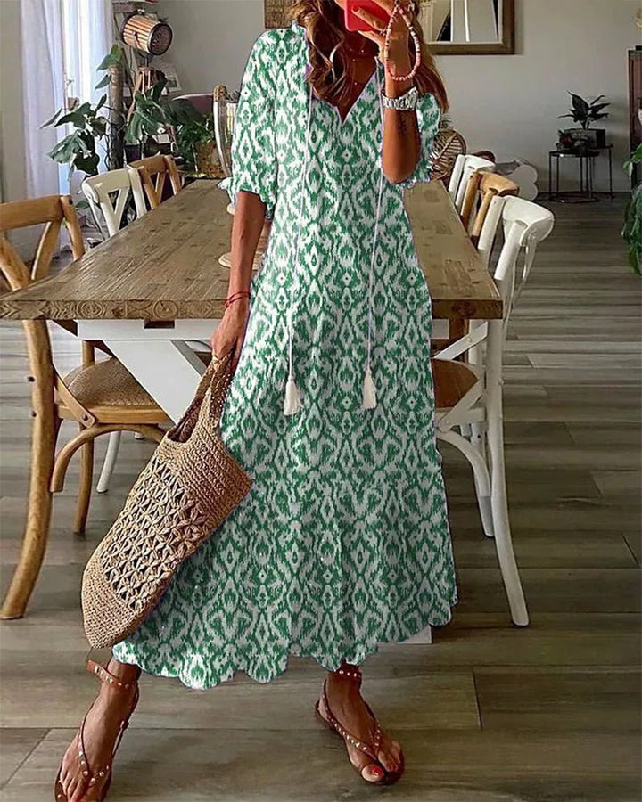 Deborah | Printed Midi Dress