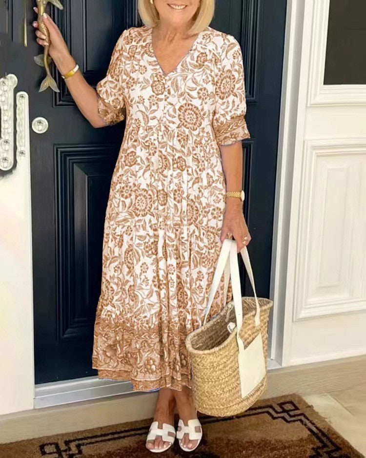 The Celira Coastal Midi Dress