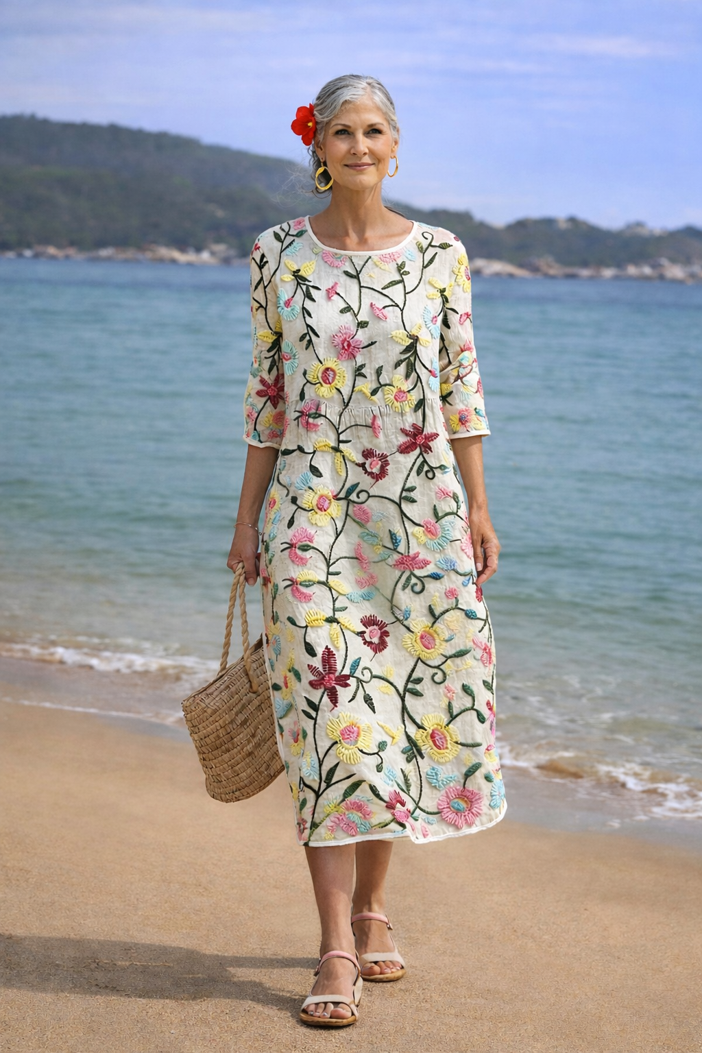 Erica | Chic Floral Elegance Dress