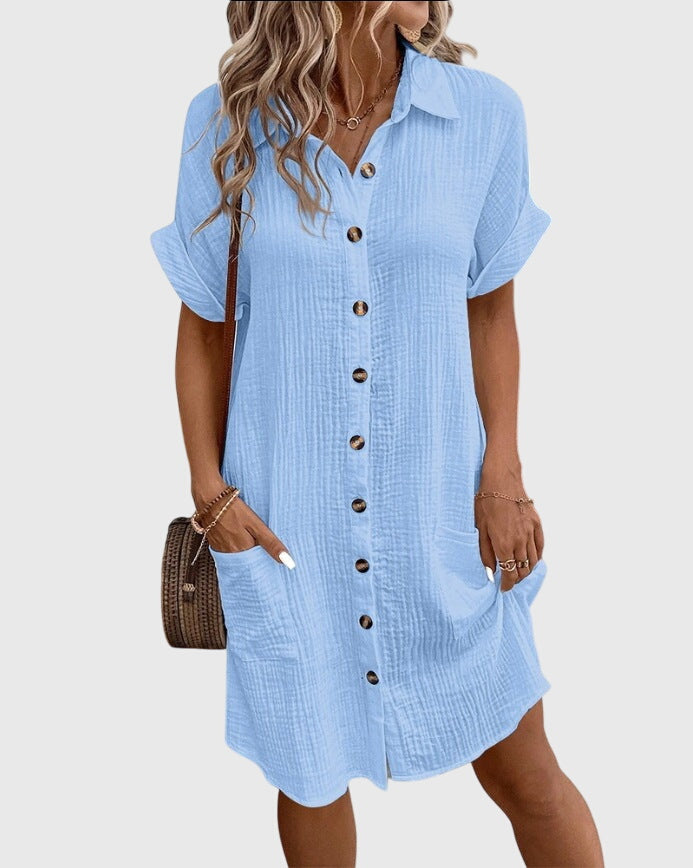 Linda | Button Summer Dress