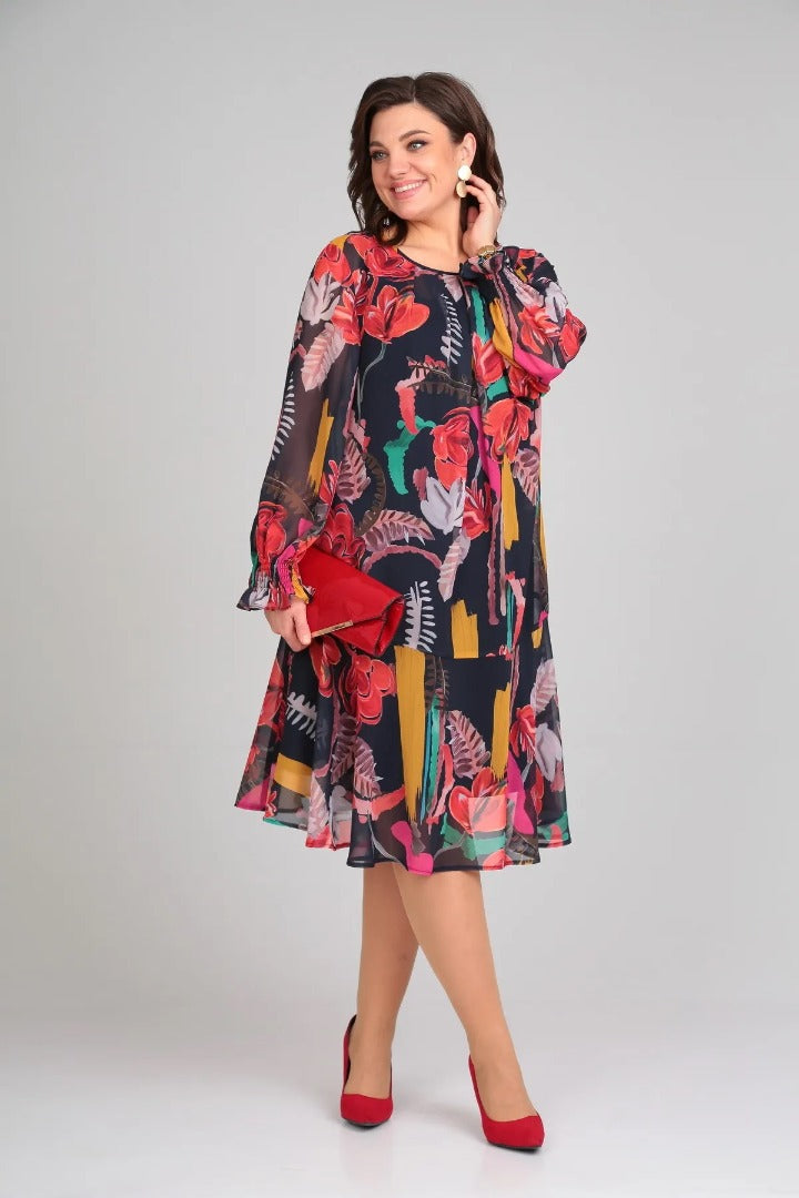 Helena | Relaxed Floral Midi Dress