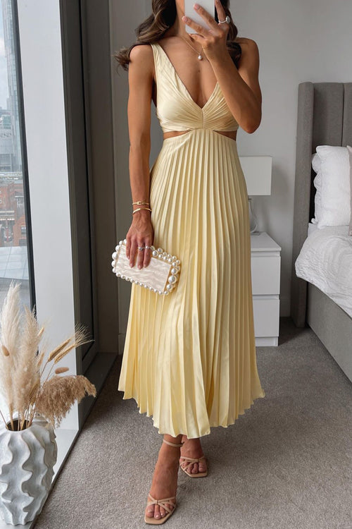 Amelia | Soft Pleated Occasion Dress