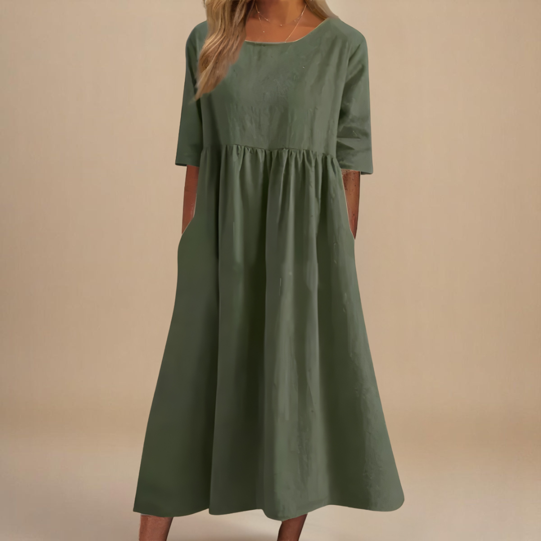 The Elara Elegant Midi Dress