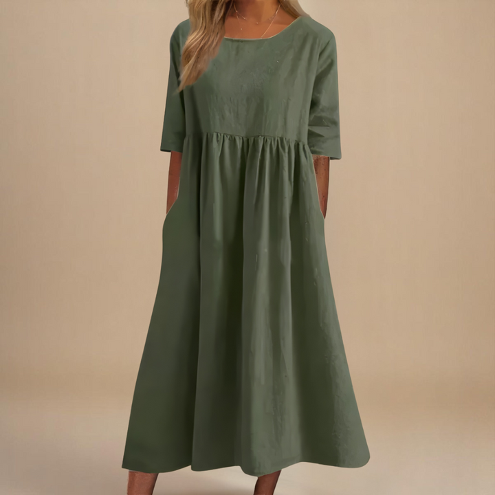 The Elara Elegant Midi Dress