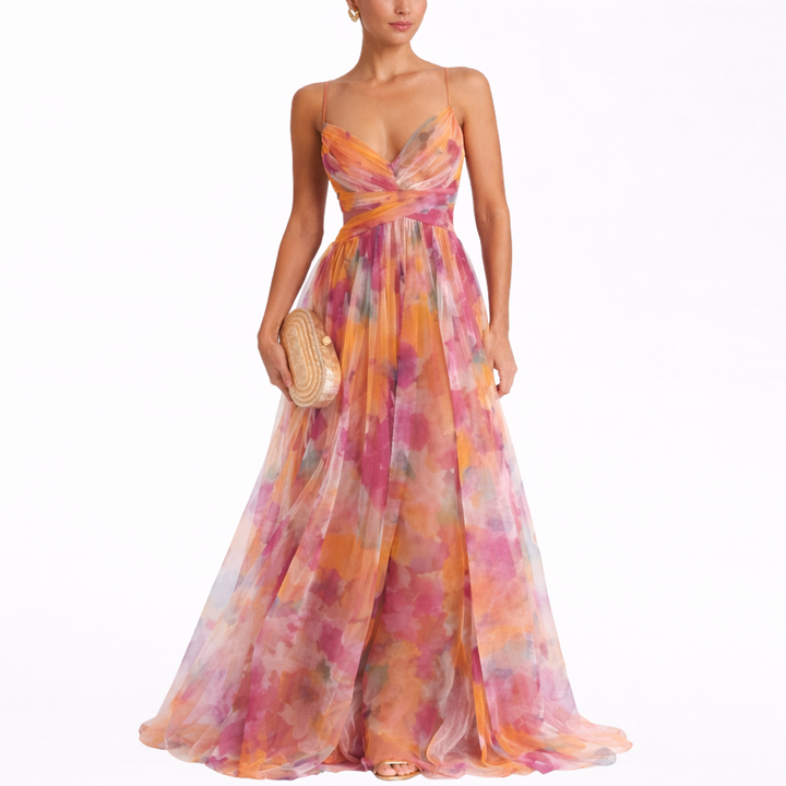 Sofia | Flowing Floral Maxi Dress