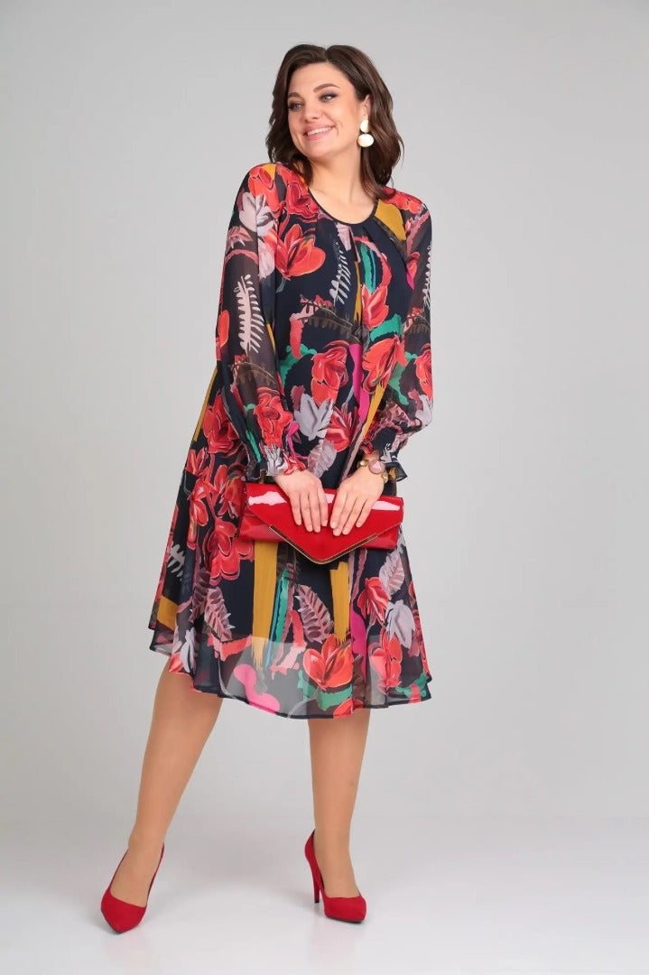 Helena | Relaxed Floral Midi Dress