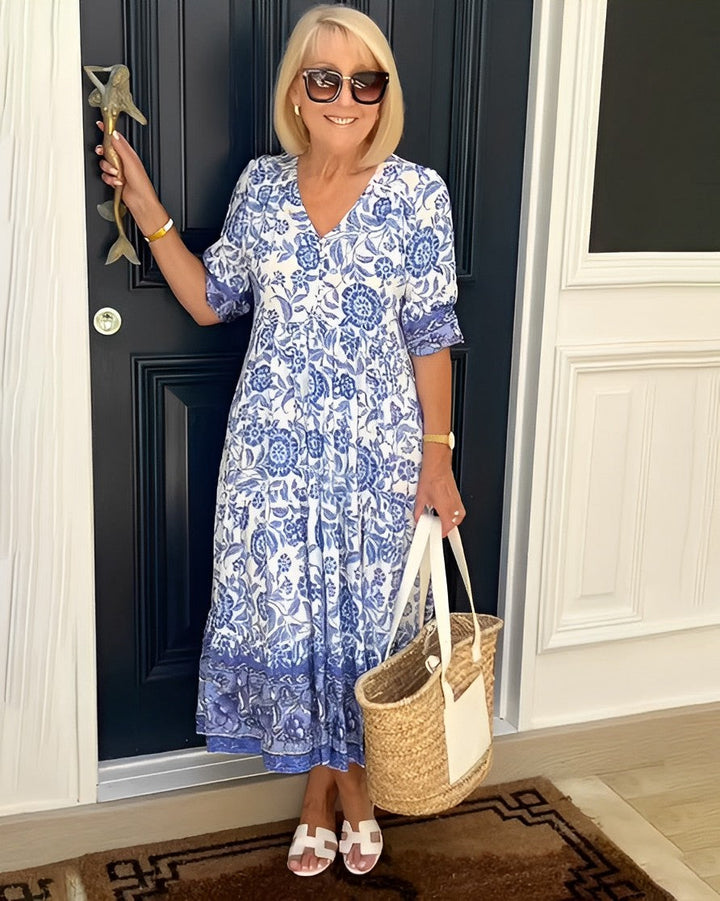 The Celira Coastal Midi Dress