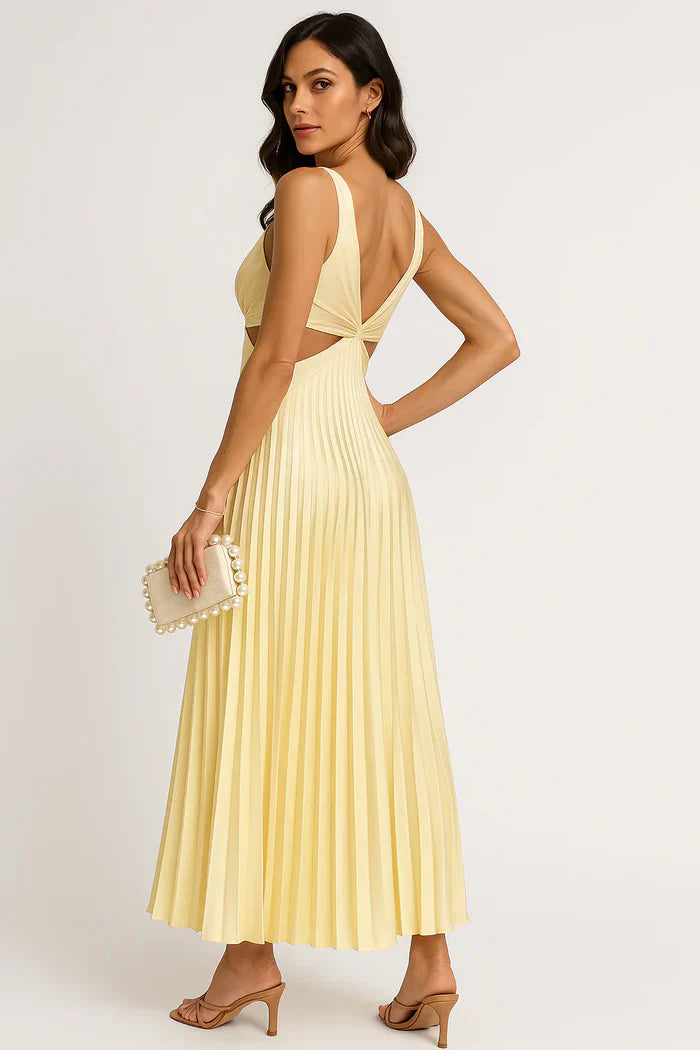 Amelia | Soft Pleated Occasion Dress