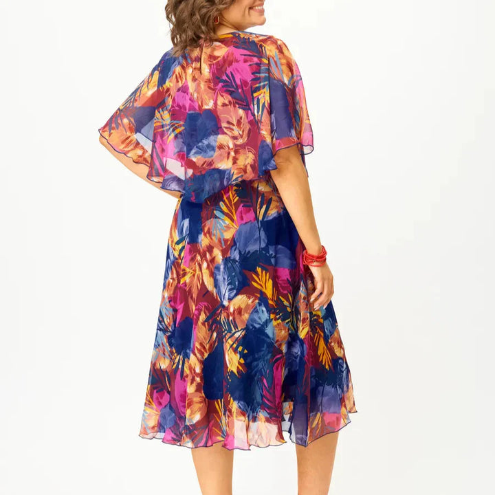 Isabella Flow Overlay Midi Dress