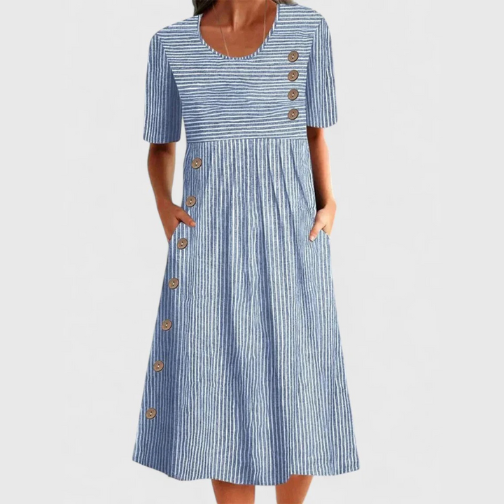 Jarna | Striped Midi Dress Collection