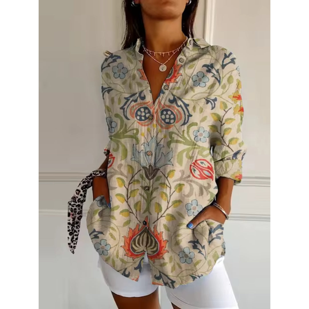 Elara Lightweight Floral Blouse