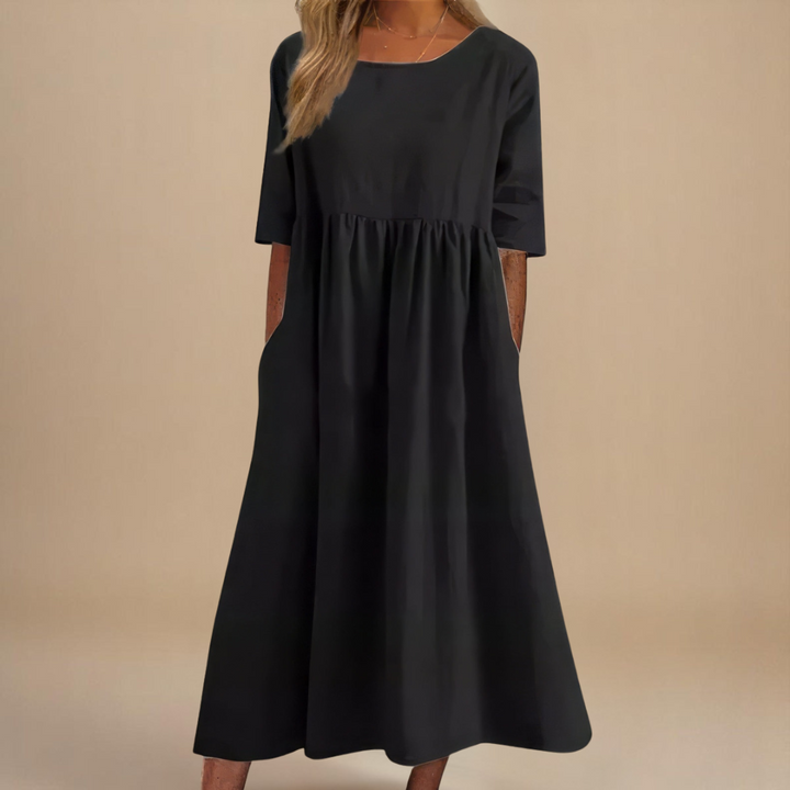 The Elara Elegant Midi Dress
