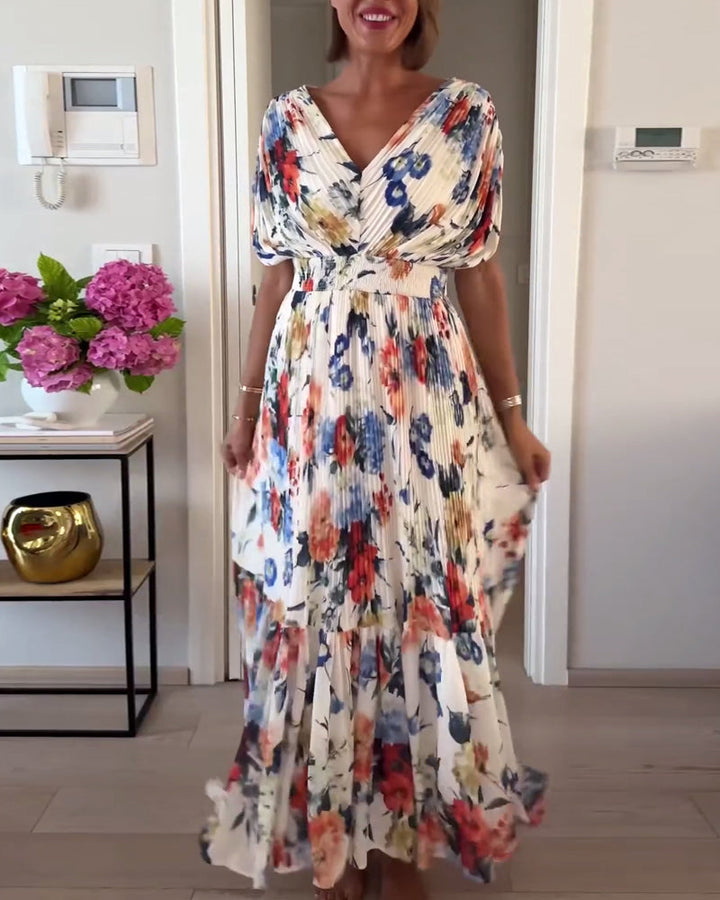 The Mirella Pleated Floral Dress