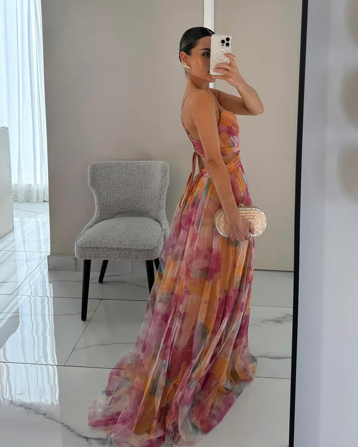 Sofia | Flowing Floral Maxi Dress