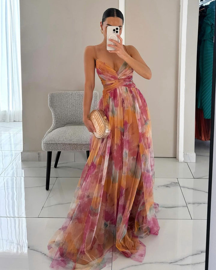 Giselle | Captivating Floral Print Maxi Dress
