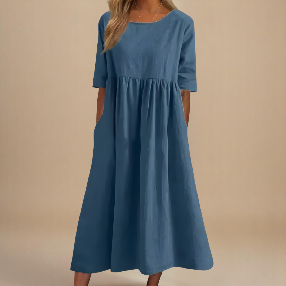 The Elara Elegant Midi Dress
