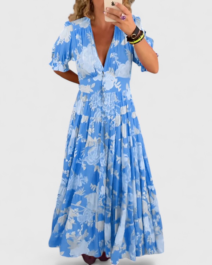 Minelda | Flowy Floral Dress