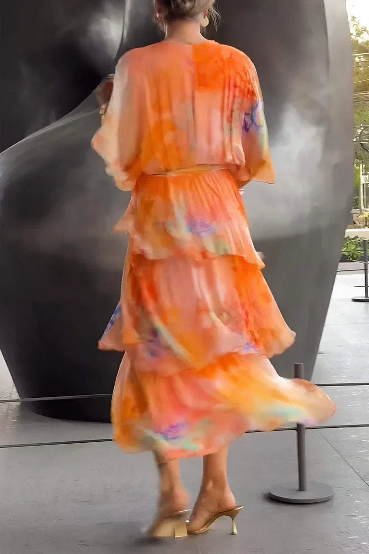 Elise | Flowing Layered Maxi Dress