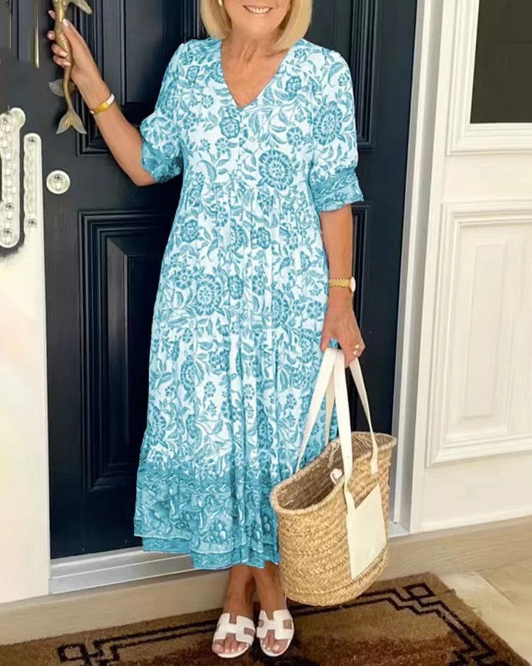 The Celira Coastal Midi Dress