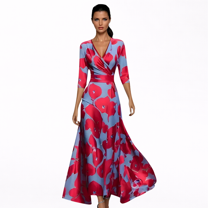 Emilia | Graceful Floral Maxi Gown