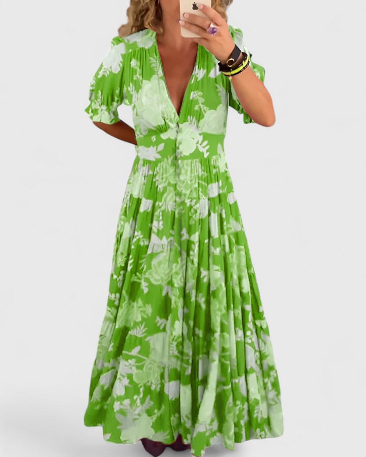 Minelda | Flowy Floral Dress