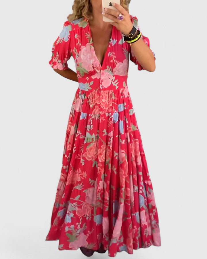 Minelda | Flowy Floral Dress