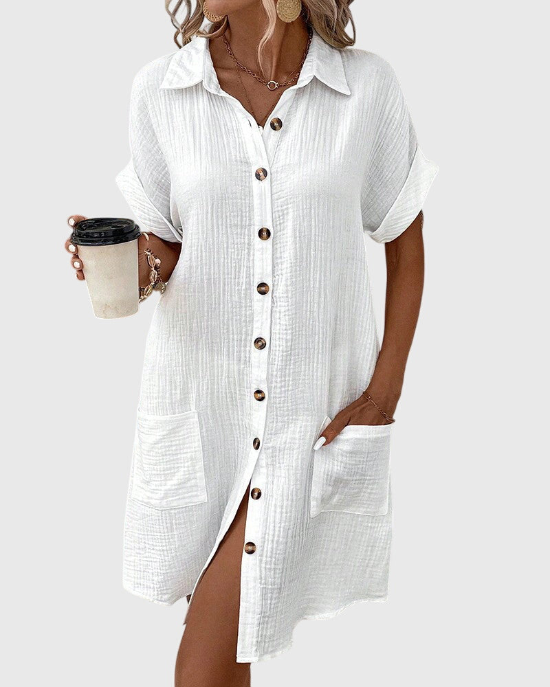 Linda | Button Summer Dress