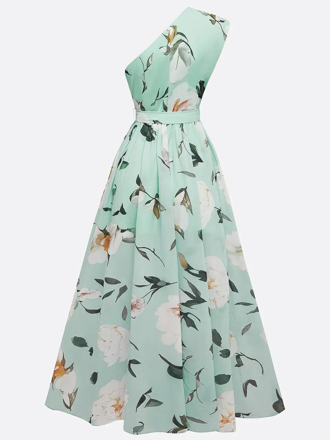The Alina One-Shoulder Floral Dress