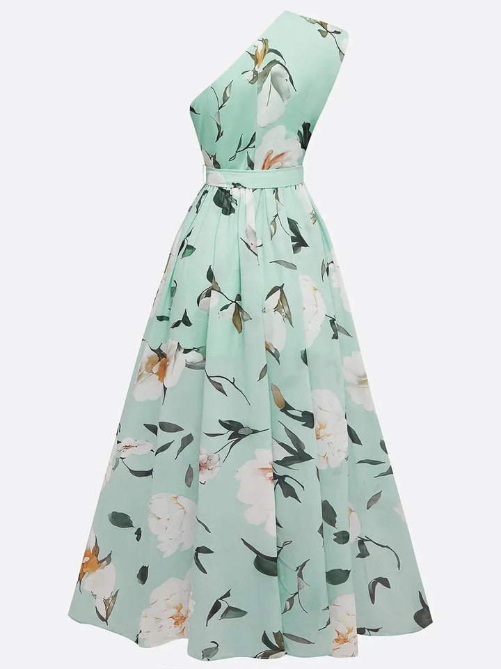 The Alina One-Shoulder Floral Dress