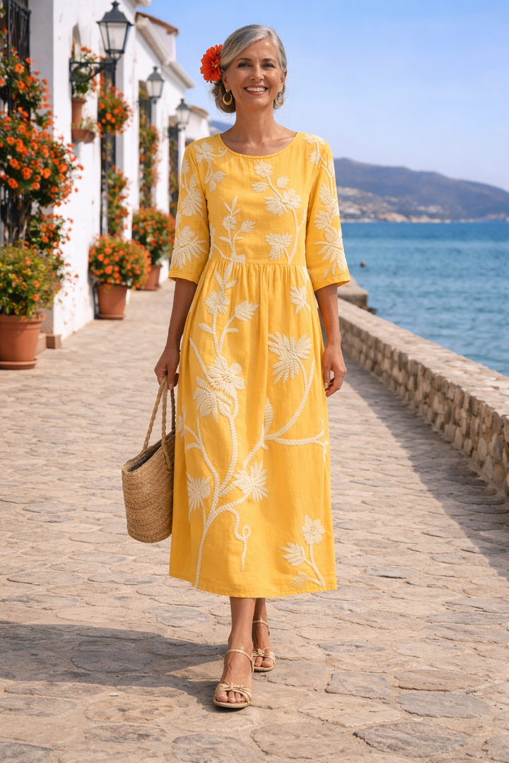 Juanita | Graceful Floral Gown