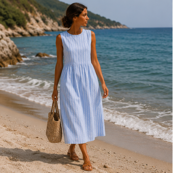 Timeless Stripe Midi Dress