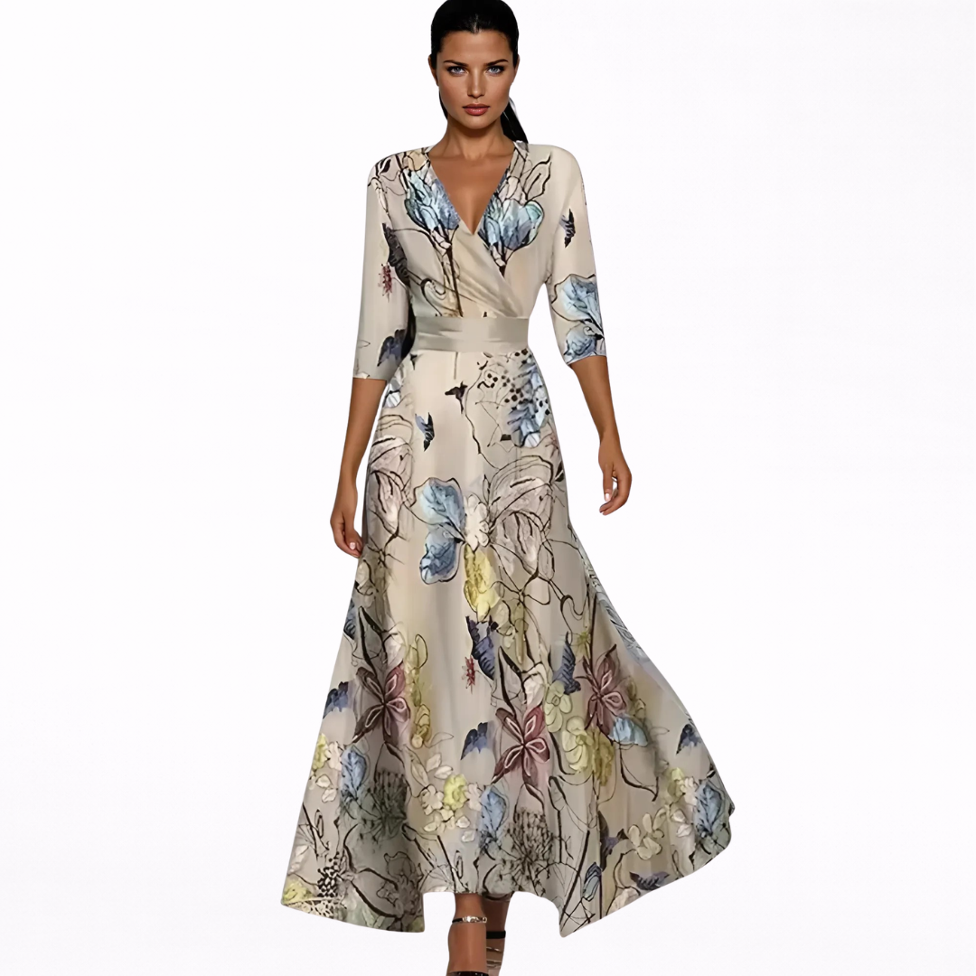 Emilia | Chic Floral Maxi Dress