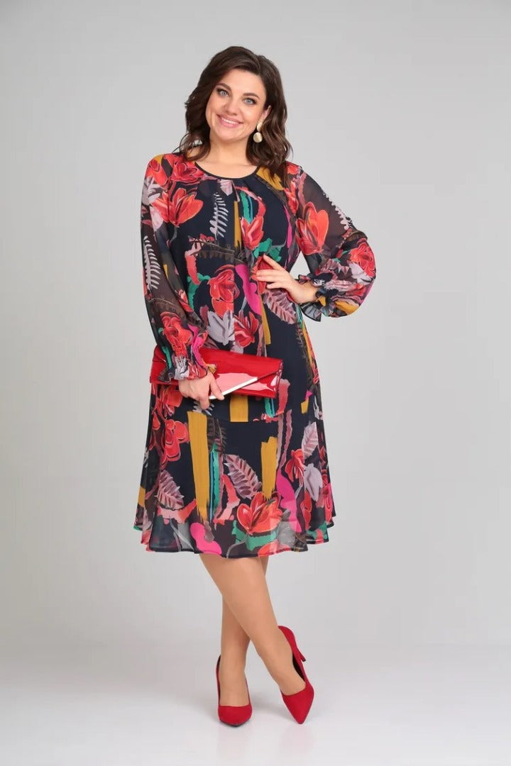 Helena | Relaxed Floral Midi Dress