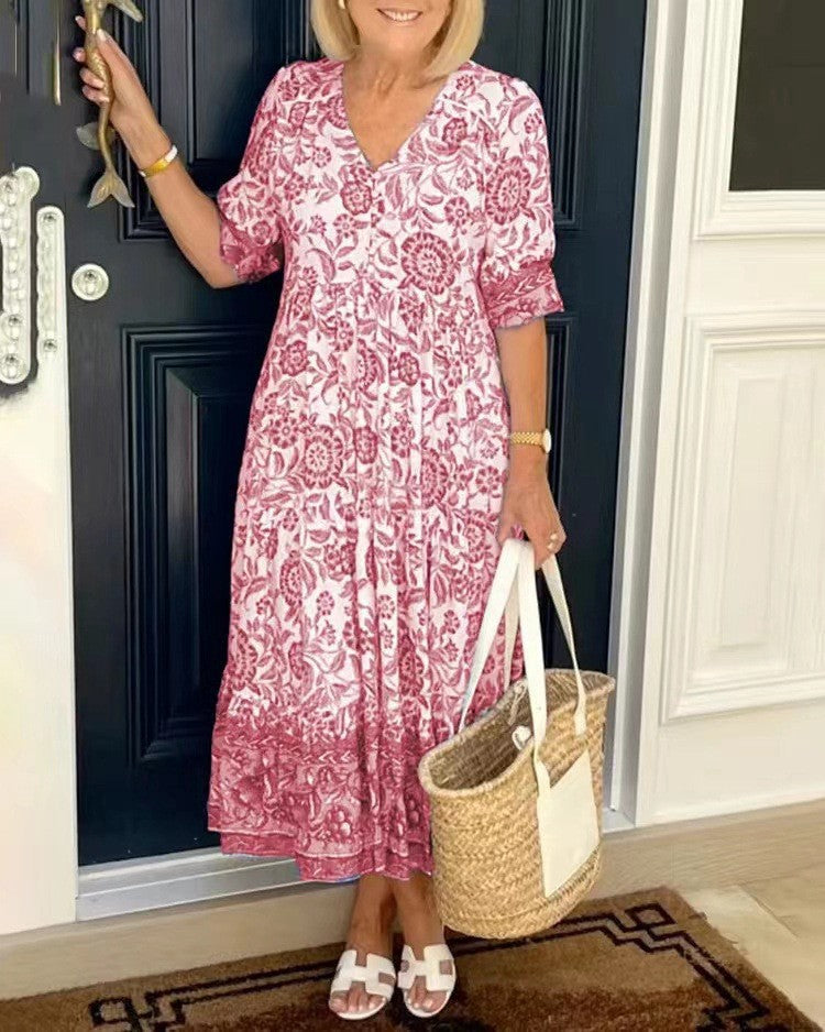The Celira Coastal Midi Dress