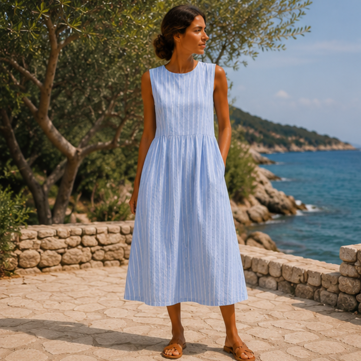 Timeless Stripe Midi Dress
