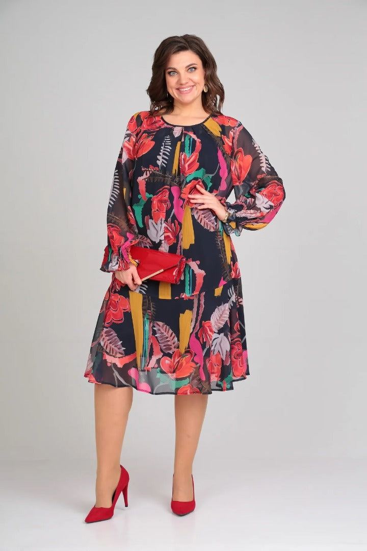 Helena | Relaxed Floral Midi Dress