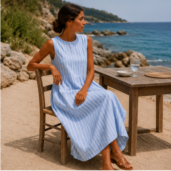 Timeless Stripe Midi Dress