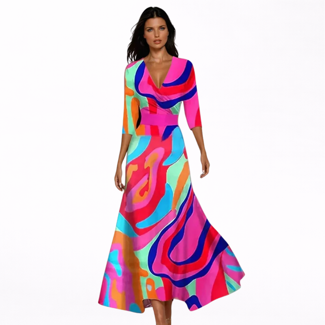 Emilia | Chic Floral Maxi Dress
