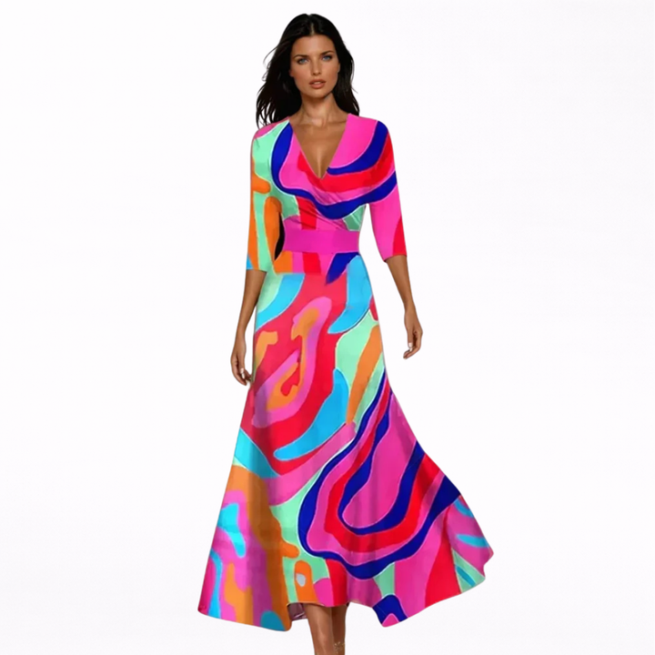 Emilia | Chic Floral Maxi Dress
