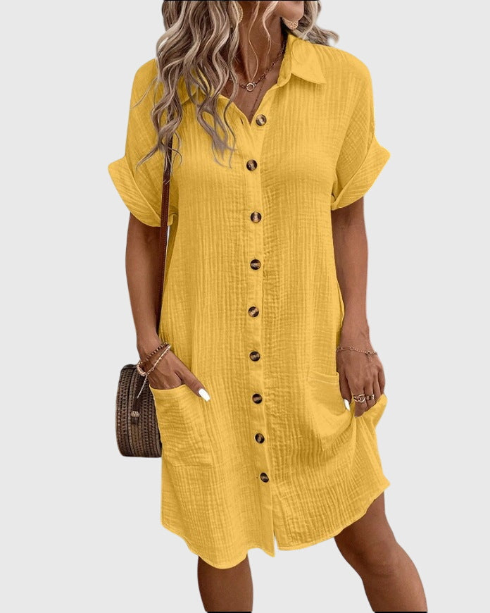 Linda | Button Summer Dress