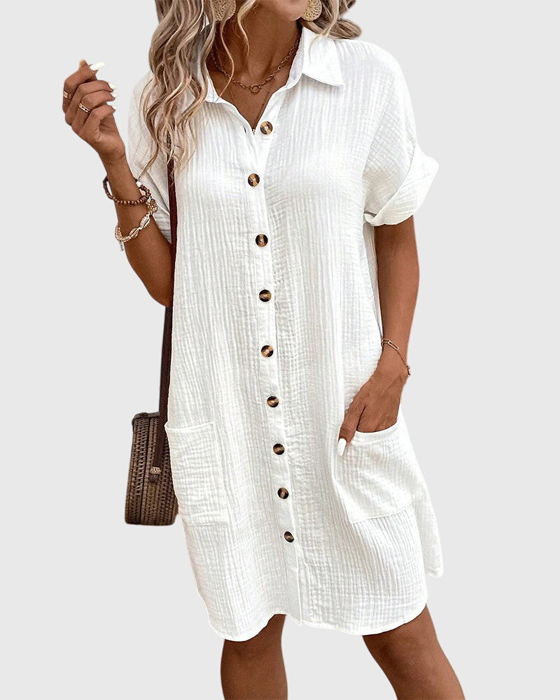 Linda | Button Summer Dress