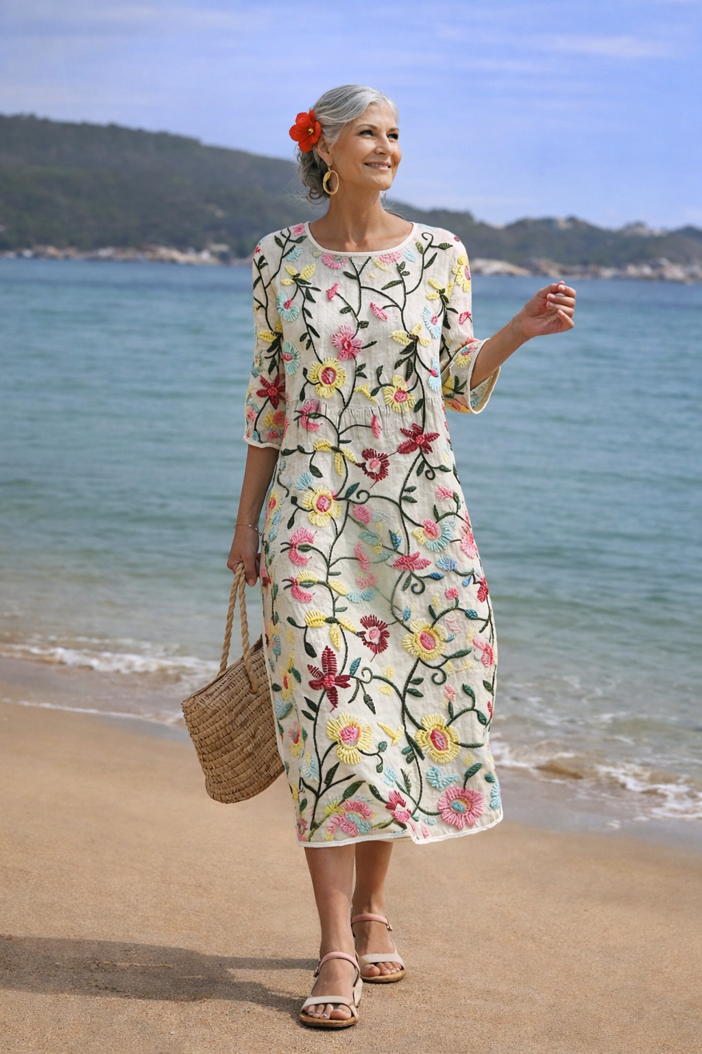 Erica | Chic Floral Elegance Dress