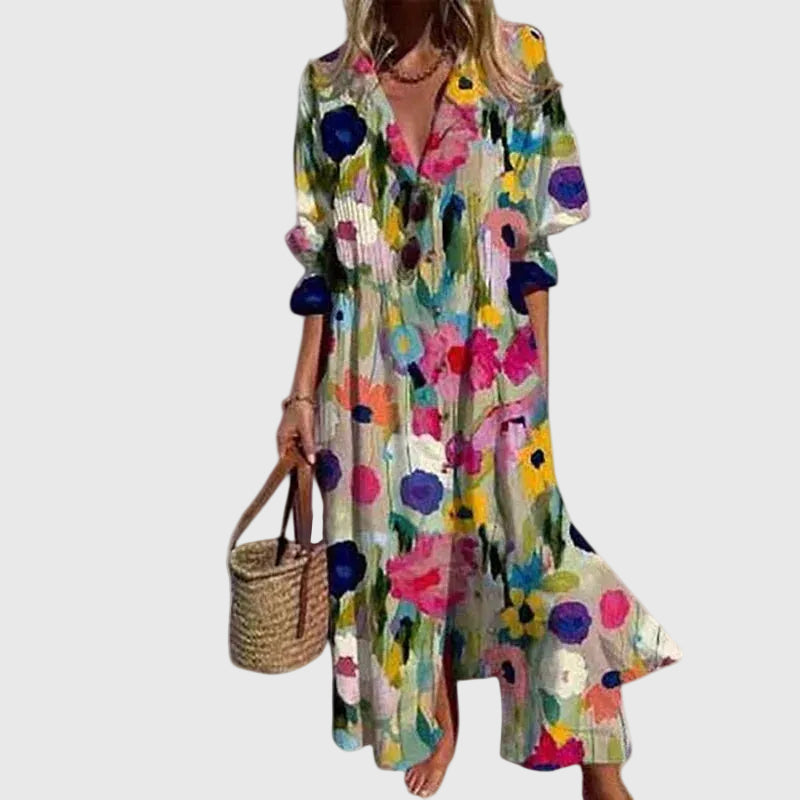 Marina | Relaxed Printed Maxi Dress