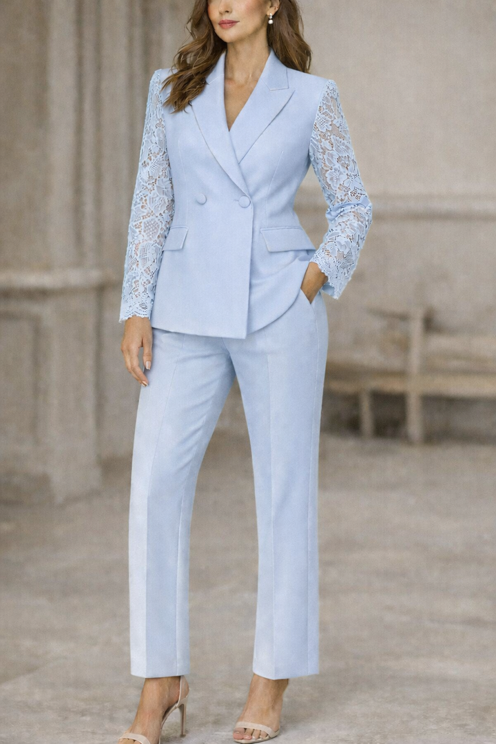 Clara | Tailored Lace Suit Set