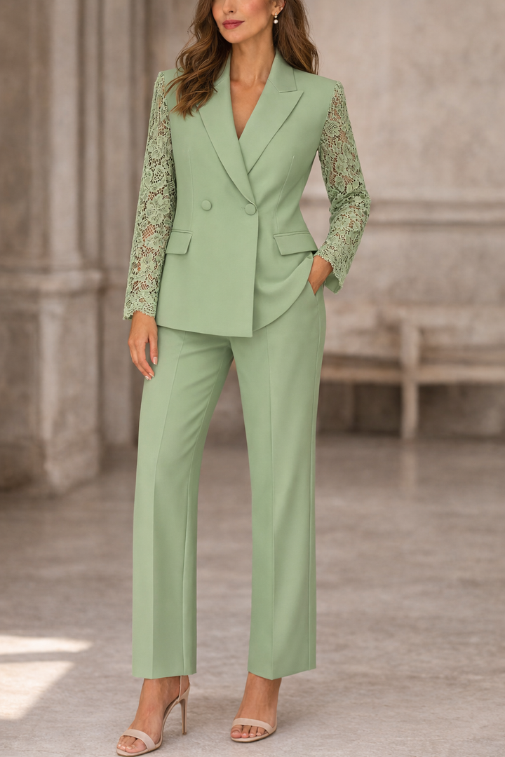 Clara | Tailored Lace Suit Set