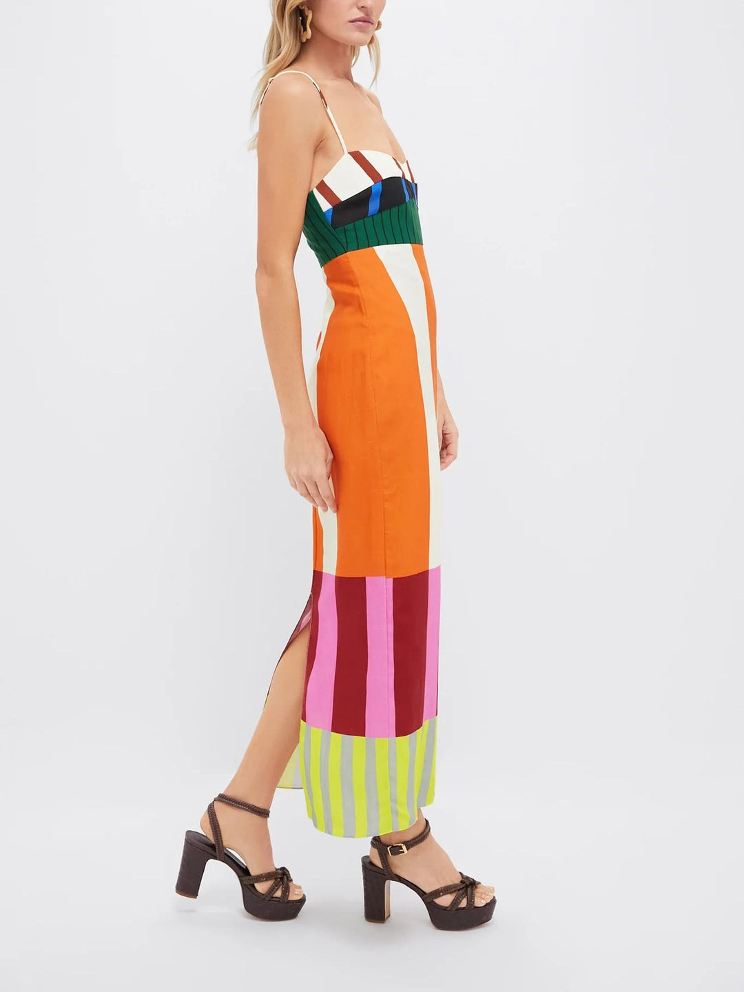 Louise | Soft Stripe Maxi Dress