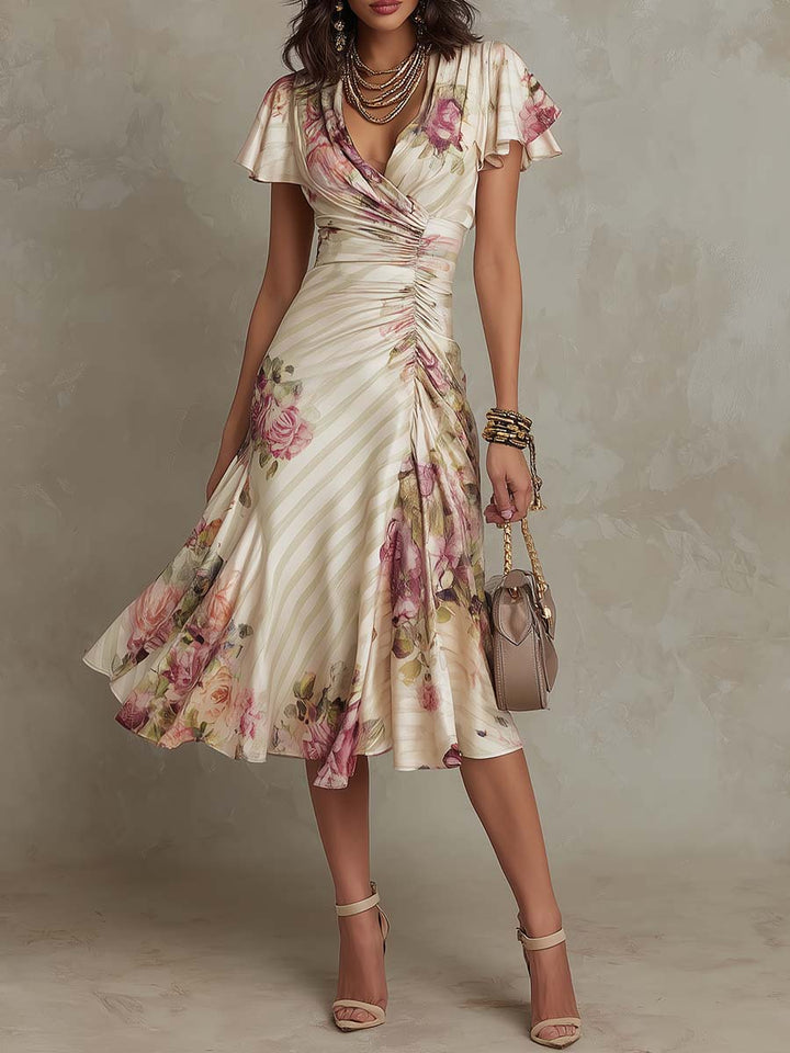 The Elvina Vintage Floral Dress
