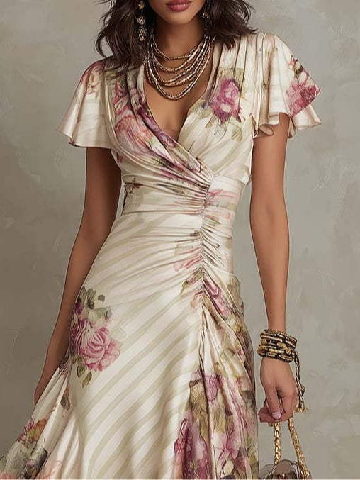 The Elvina Vintage Floral Dress