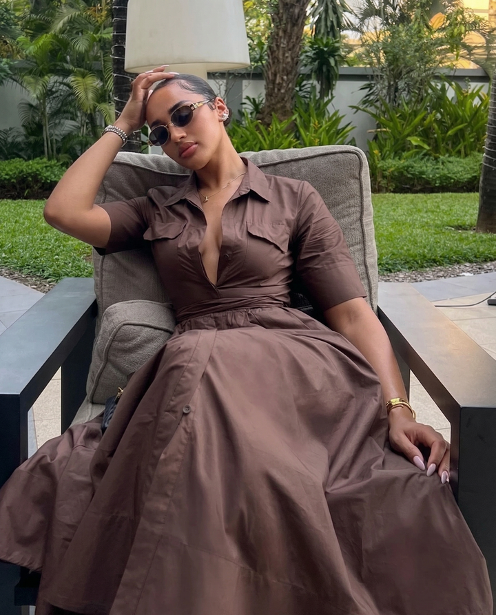 Elowen | Tailored Belted Midi Dress